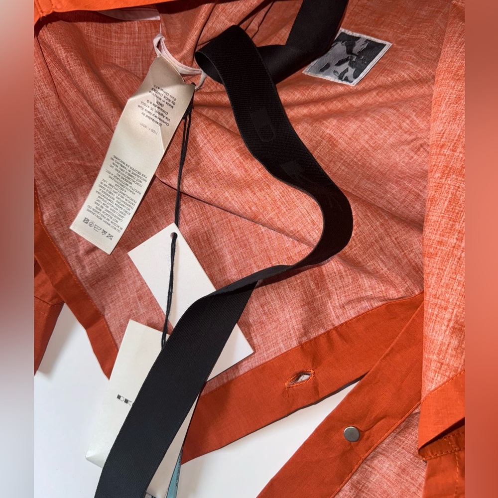Rick Owens DRKSHDW cotton-blend shirt jacket - Orange Sz XL NWT - Picture 5 of 10